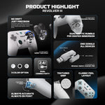 FANTECH Revolver III WGP12S - Wireless Multi-Platform Gamepad - BLACK - - Fun Touch Shop