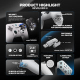 FANTECH Revolver III WGP12S - Wireless Multi-Platform Gamepad - BLACK - - Fun Touch Shop
