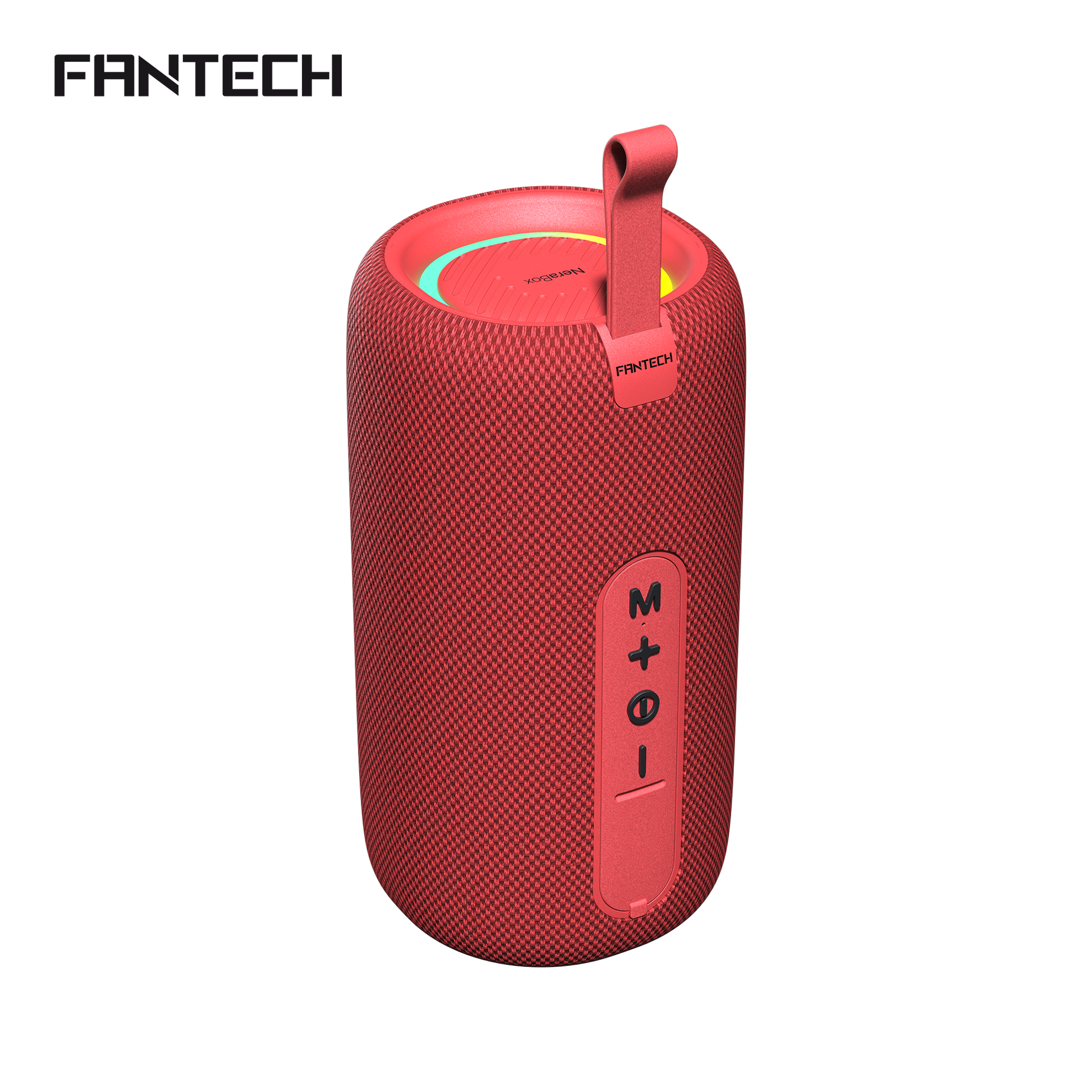 FANTECH BS159 True Wireless RMS Speaker TWS Deep Bass 10W 57mm Driver 4-Way Connectivity BT TF Card USB RGB Portable Speaker - Red - - Fun Touch Shop