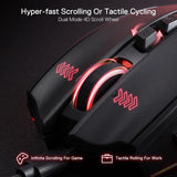 Redragon M813 RGB Wired Gaming Mouse with 4D Dual Mode Scroll Wheel