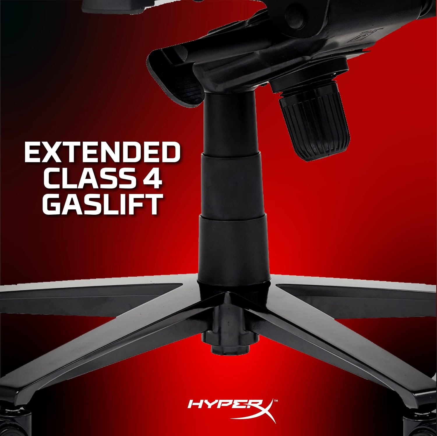 Nordic Game Supply HyperX Blast Gaming Chair - Ergonomic Gaming Chair, Leather Upholstery Video Chair - Red Black PC Racing Tilt Gaslift Foam Armrests Office Secret Hyper X Chair Lab - - Fun Touch Shop