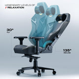CYBEART | Batman Classic - Chaise de gaming/bureau série APEX | Lombaire 4D, accoudoir 4D, similicuir Endura, oreiller AeroMag, inclinable et inclinable