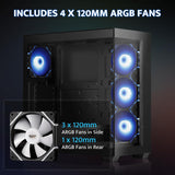 DarkFlash (DS900) ATX Mid-Tower PC Case 6fan ARGB