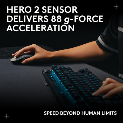 Logitech g pro 2 lightspeed wireless gaming mouse right- or left-handed mouse with up to 4 customizable and switchable