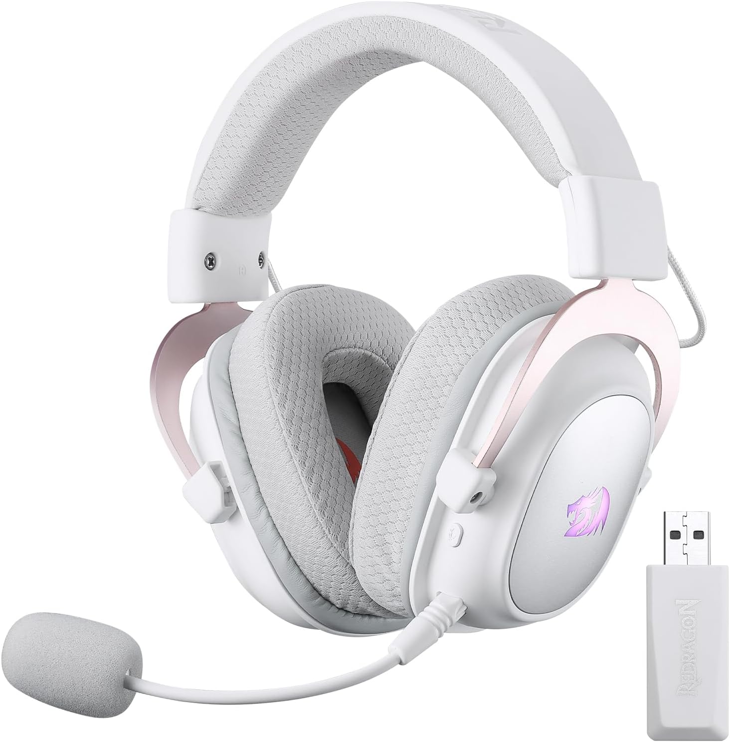 Redragon H510 PRO 3-Mode RGB Gaming Headset - 7.1 Surround Sound - 53MM Audio Drivers in Memory Foam Ear Pads w/Durable Fabric Cover- Multi Platforms Headphone - USB Powered for PC/PS4/NS - - Fun Touch Shop