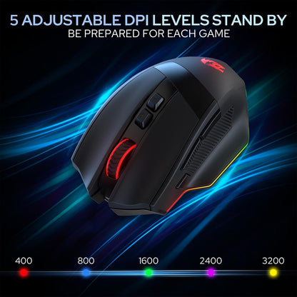 Redragon m923 wired rgb optical gaming mouse 24k dpi remapping keys | stable lag-free connection smooth precise