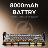GravaStar Mercury K1 Pro Wireless Mechanical Gaming Keyboard, 75% Layout RGB Custom Keyboard, Aluminum Alloy Matte Black Frame with Phoenix-Inspired Keycaps, Hot-Swappable Linear Switches – CyberFlare