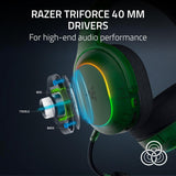 Razer Barracuda X Chroma Wireless Gaming Headset: 2.4GHz Wireless & Bluetooth - Lightweight - RGB - 40mm Drivers - Cardioid Mic - 70 Hr Battery - For PC, Mac, PS5, Switch 2, Smartphone - Phantom Green