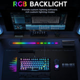 GravaStar Mercury K1 Lite 75% Gaming Keyboard, 2.4GHz/BT/Wired Tri-Mode Wireless Keyboard, Gasket Hot Swappable Mechanical Keyboard, Pre-lubed Linear Switches, RGB Backlit (Transparent Black)