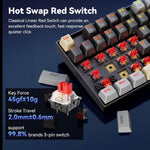 Redragon K552 Mechanical Gaming Keyboard, 87-Key Compact, LED Gaming Keyboard with Red Switches, Anti-Ghosting, Metal Frame for PC Gaming & Typing, Beginner-Friendly (Eclipse Gilded) - - Fun Touch Shop