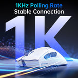 ATTACK SHARK V3PRO Wireless Esports Gaming Mouse with Magnetic Charging Dock:62g Lightweight-1K Polling-25K DPI-PAW3311 Sensor,Wired/BT/2.4Ghz Programmable,BK52820 IC for PC Laptop Gamer(Black+Tape)