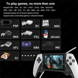 M25 Handheld Game Console Television HDMI-Compatible 4.3 Inch 64G 20000+Games 80*272 LCD Screen Handheld HDTV Game Dual Wireless Controller Gift