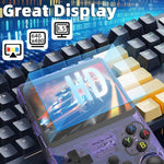 R36S Handheld Game Console 3.5 inch IPS Screen Retro Gaming Console 64G Card