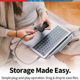 Toshiba Canvio Basics (1/2)TB Portable External Hard Drive USB 3.0, Black - HDTB510XK3AA