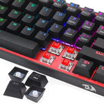 Redragon K616 Fizz Pro 60% Wirless /Wired RGB Gaming Keyboard, 61 Keys Compact Mechanical Keyboard Black, Linear Red Switch, Pro Driver/Software Supported - - Fun Touch Shop