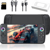 M27 Portable Handheld Game Console 128G, Retro Video Gaming Console with Built-in 30000+ Retro Games 30+ Emulators, 7 Inch IPS Screen, 600*1024 Resolution (Black)