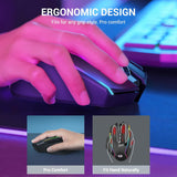 Redragon M915WL-RGB Wireless Gaming Mouse, Ergonomic Mouse 16000 DPI with Rapid Fire Key