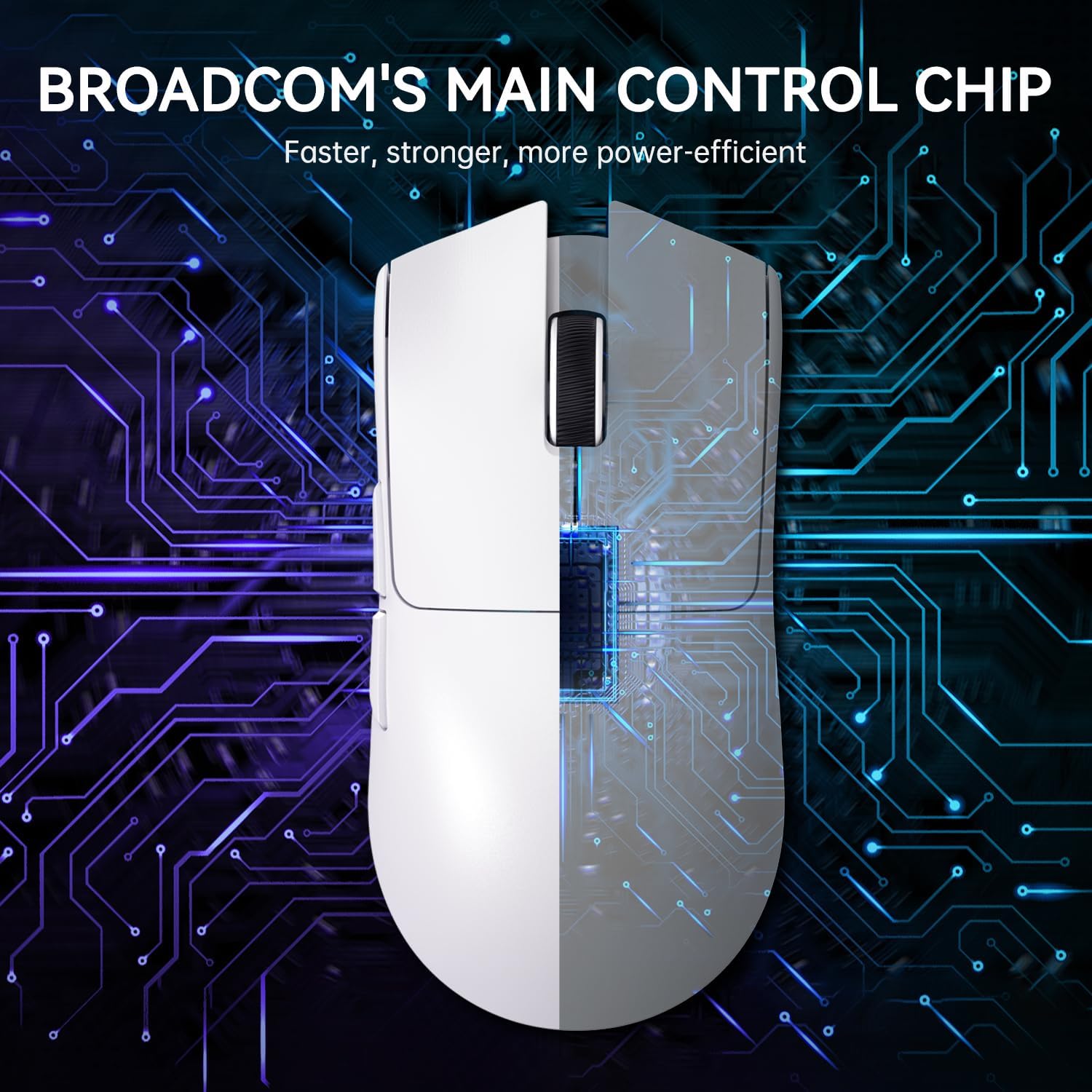 ATTACK SHARK X11 Lightweight Wireless Gaming Mouse with RGB Charging Dock,Tri-Mode-2.4G/USB-C Wired/BT,22K DPI,PAW3311 Optical Sensor,HUYU Switch, 5 programmable Buttons for PC/Mac(White) - - Fun Touch Shop