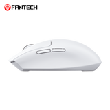 FANTECH ARIA XD7V2 Wireless Gaming Mouse, 53g Ultra-Lightweight HUANO Switches, Ambidextrous Egg Shape 5 Programmable Buttons, white