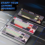 Redragon K552 Mechanical Gaming Keyboard, 87-Key Compact, LED Gaming Keyboard with Red Switches, Anti-Ghosting, Metal Frame for PC Gaming & Typing, Beginner-Friendly (Polar Monolith)
