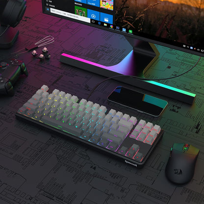Redragon k707 he rapid trigger gaming keyboard 87 keys tkl wired mechanical keyboard w/hyper-fast actuation hall effect