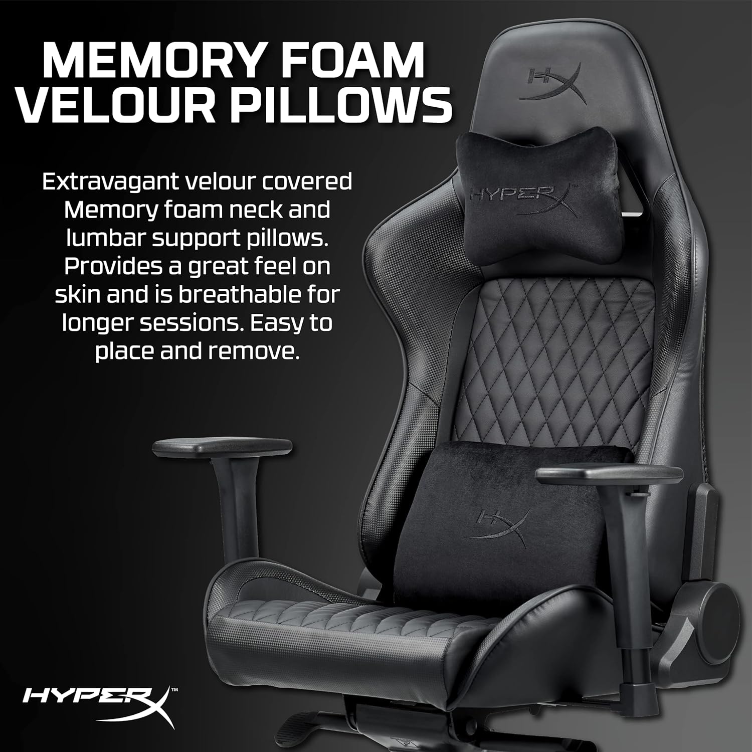 Nordic Game Supply HyperX Blast Gaming Chair - Ergonomic Gaming Chair, Leather Upholstery Video Chair - Red Black PC Racing Tilt Gaslift Foam Armrests Office Secret Hyper X Chair Lab - N=Black - - Fun Touch Shop