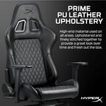 Nordic Game Supply HyperX Blast Gaming Chair - Ergonomic Gaming Chair, Leather Upholstery Video Chair - Red Black PC Racing Tilt Gaslift Foam Armrests Office Secret Hyper X Chair Lab - N=Black - - Fun Touch Shop