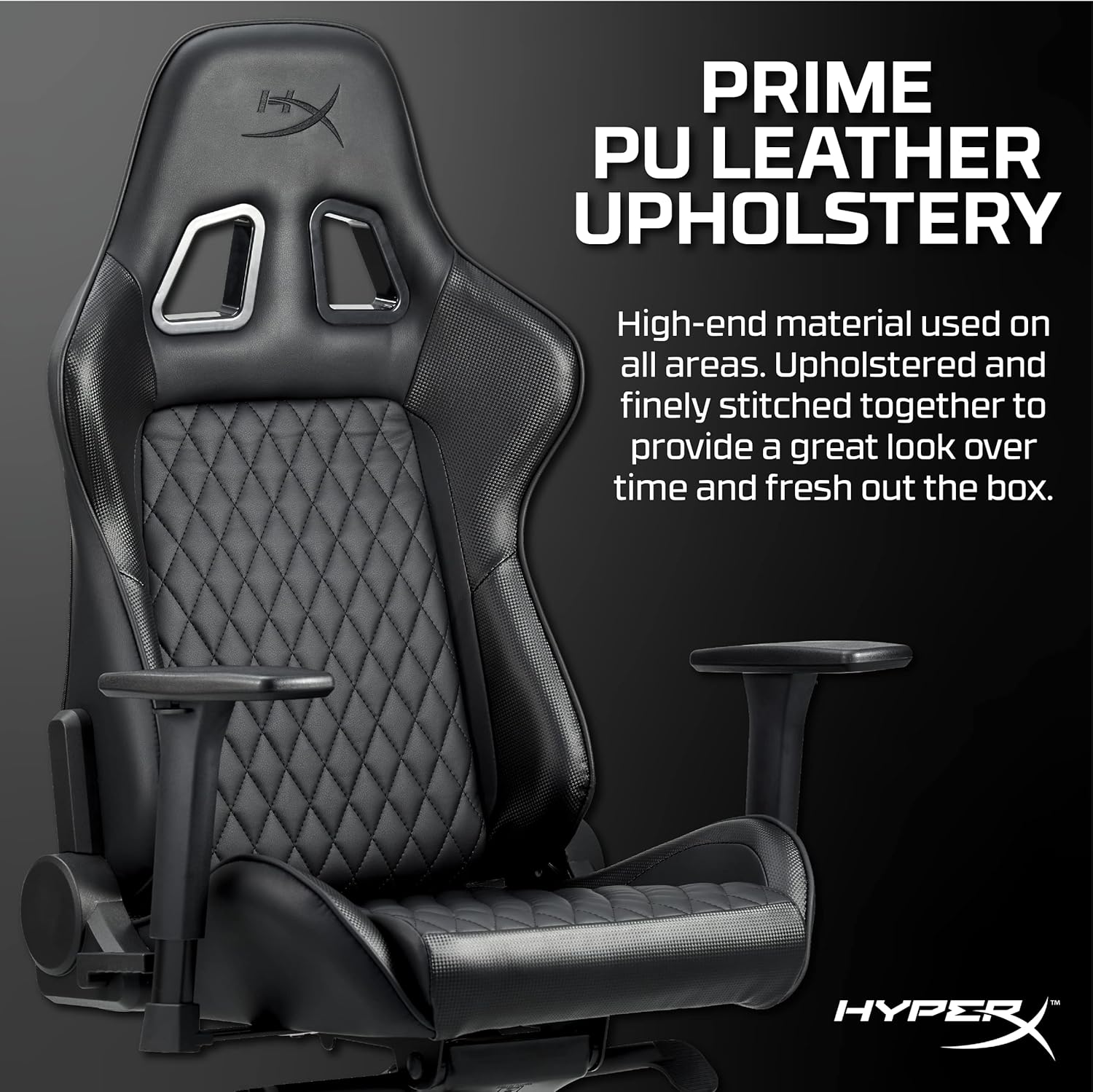 Nordic Game Supply HyperX Blast Gaming Chair - Ergonomic Gaming Chair, Leather Upholstery Video Chair - Red Black PC Racing Tilt Gaslift Foam Armrests Office Secret Hyper X Chair Lab - N=Black - - Fun Touch Shop