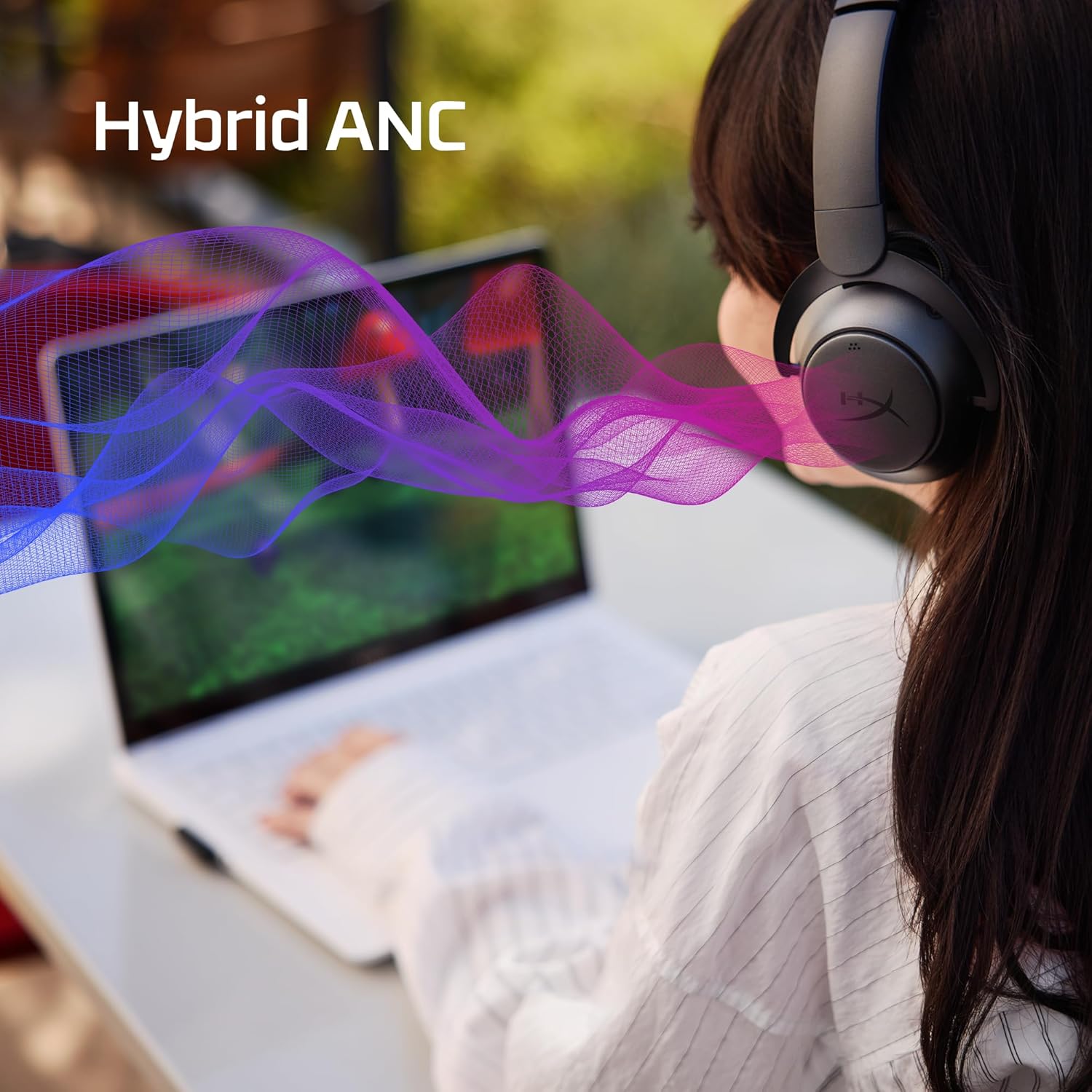 HyperX Cloud Mix 2 – Dual Wireless Over-Ear Headphones with ANC, 2,4GHz dongle, Bluetooth 5.3 - - Fun Touch Shop