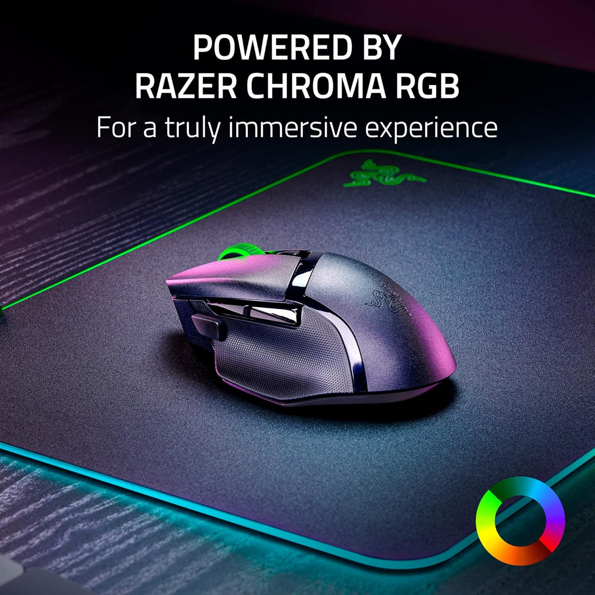 Razer basilisk v3 x hyperspeed customizable wireless gaming mouse: mechanical switches gen-2-5g advanced 18k optical