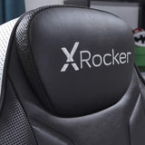 X rocker monsoon rgb 4.1 stereo audio gaming chair with vibrant led lighting - black