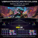 GAMEON 27 Inch Gaming Monitor - FHD 1080P Computer Monitor 120Hz IPS 1ms Monitors - 16:9 Wide IPS gaming Screen HDMI VGA DisplayPort Built-in Speakers (Support PS5)