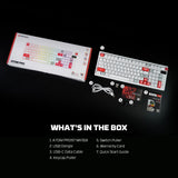 FANTECH MK918 ATOM PRO97 WIRELESS MECHANICAL GAMING KEYBOARD WHITE
