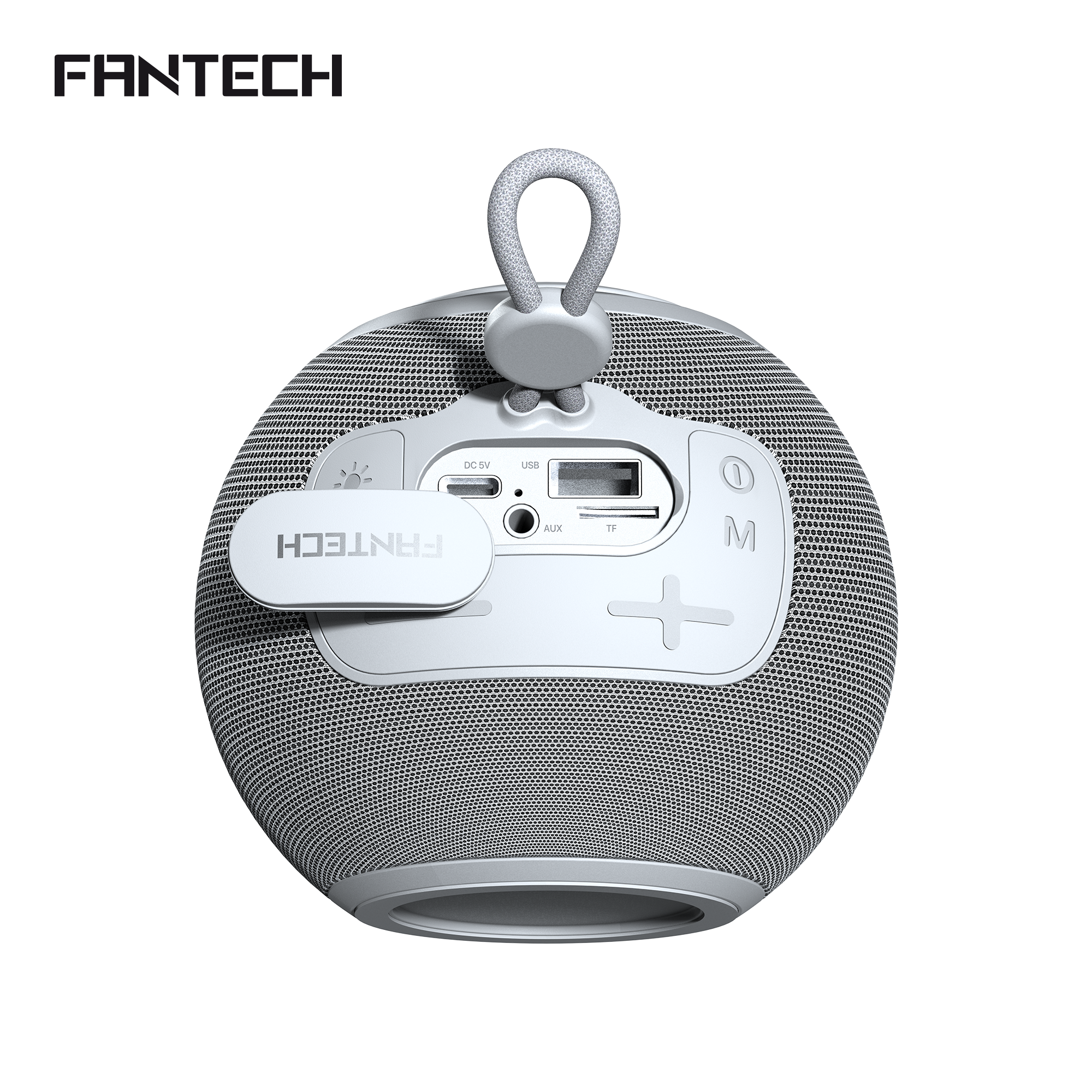 FANTECH BS161 Portable BT Wireless Speaker TWS 4-Way Connectivity TF Card Party Use Hands-Free Call RGB Mini Deep Bass Speakers - Gray - - Fun Touch Shop