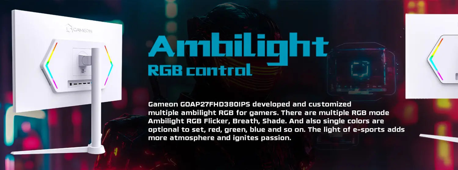 Gameon goap27fhd380ips artic pro series 27’’ fhd 380hz mprt 0.5ms hdmi 2.1 fast