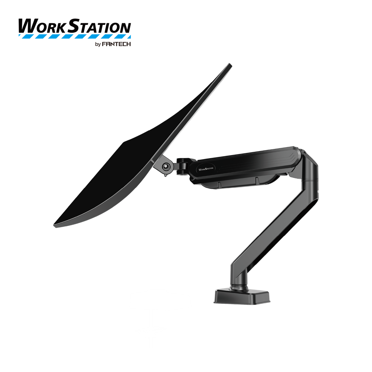 Fantech workstation mbs1 single-arm monitor mount 90 degree for 13’’ to 32’’ screen adjustable spring dual monitor arm