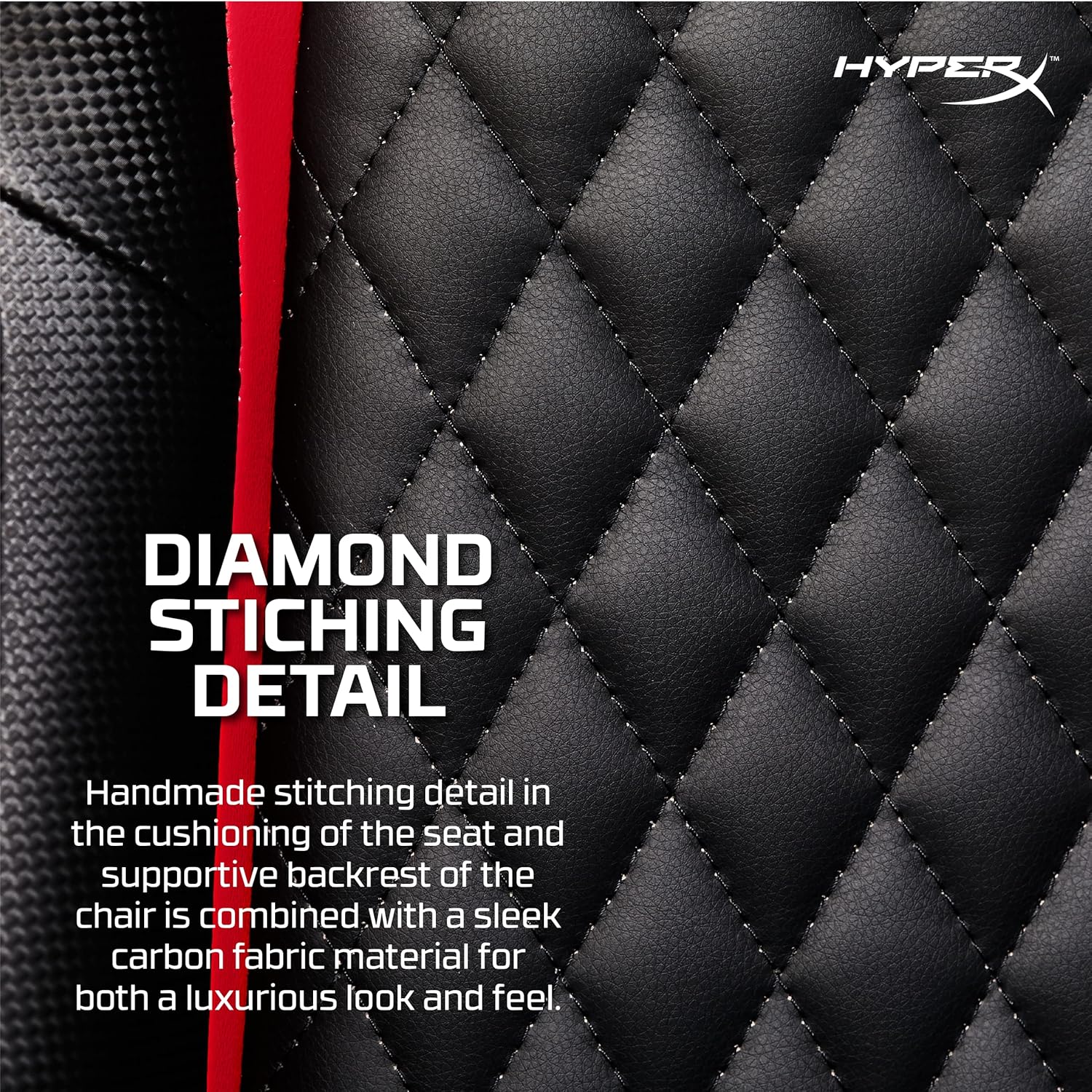 Nordic Game Supply HyperX Blast Gaming Chair - Ergonomic Gaming Chair, Leather Upholstery Video Chair - Red Black PC Racing Tilt Gaslift Foam Armrests Office Secret Hyper X Chair Lab - - Fun Touch Shop