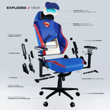 CYBEART | Superman Classic - Chaise de gaming/bureau série APEX | Lombaire 4D, accoudoir 4D, similicuir Endura, oreiller AeroMag, inclinable et inclinable