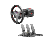 PXN VD4 Bundle F Gaming sim racing wheel Direct Drive Servo Motor Base 4NM Force Feedback 11" Racing Wheel & Hall 2-Pedal PC Steering Wheel set for PC Windows 7/8/10/11