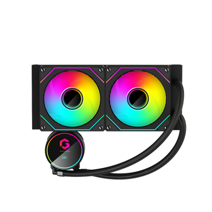 Gameon - go-240 kraken ii a380 liquid cpu cooler - black - pc hardware