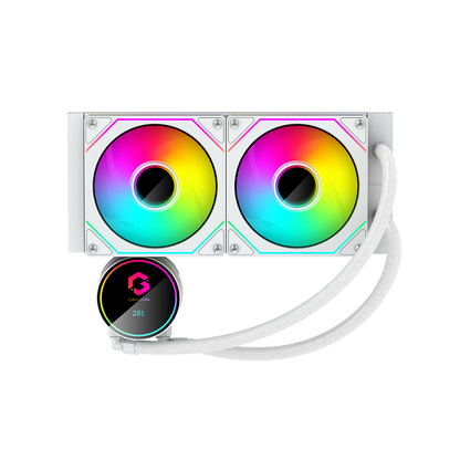 Gameon - go-240 kraken ii a380 liquid cpu cooler - white - pc hardware