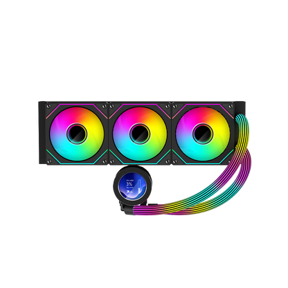Gameon - kraken n360 lcd display liquid cpu cooler 360mm with argb tube - pc hardware