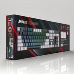 Jedel Full Size 104 Keys Wired Mechanical Keyboard with Blue Switch Metal Surface 8 Lighting Mode Gaming Keyboard - - Fun Touch Shop