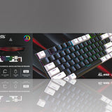 Jedel Full Size 104 Keys Wired Mechanical Keyboard with Blue Switch Metal Surface 8 Lighting Mode Gaming Keyboard - - Fun Touch Shop