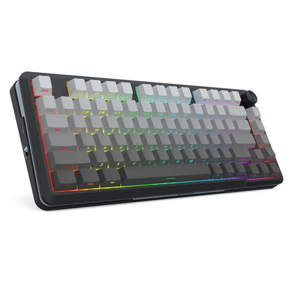 Redragon cyrus pro k681sp rgb wireless 75% hot-swappable gasket mechanical keyboard with knob (rpc linear switch)