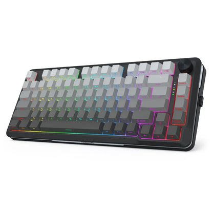 Redragon cyrus pro k681sp rgb wireless 75% hot-swappable gasket mechanical keyboard with knob (rpc linear switch)