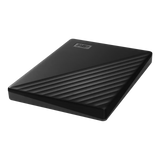 WD (1/2)TB My Passport, Portable External Hard Drive, Black, backup software with defense against ransomware, and password protection, USB 3.1/USB 3.0 compatible - WDBYVG0010BBK-WESN