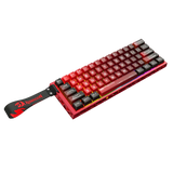 Redragon K753 HE Rapid Trigger Gaming Keyboard, 60% 61 Keys Wired Mechanical Keyboard w/Hype-Red Hollowed-Out Aluminum Base, Next-Gen UltraMag 100% POM Silky Rappid Trigger Magnetic Switch