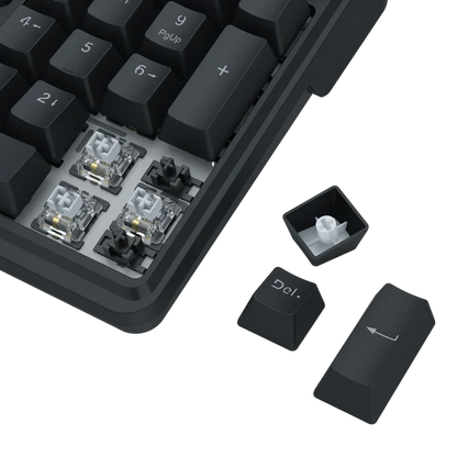 Redragon k762 pro wireless 104-key gasket gaming keyboard screen & knob | easy-control led info display 0-delay