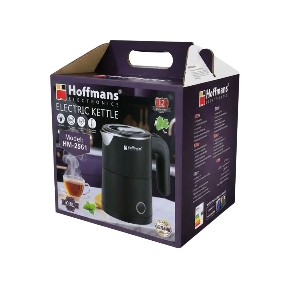 Electric kettle 0.8L, 1000W, Hoffmans HM-2561,